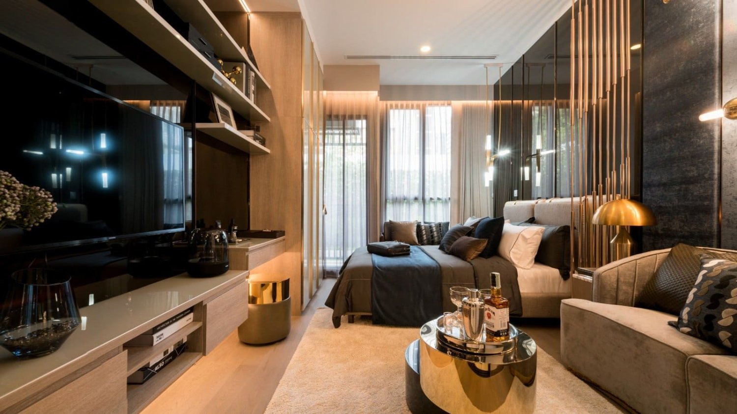 Apartamento com 1 quarto em condomínio em Park Origin Phayathai Bangkok, Thailand N.º 28331