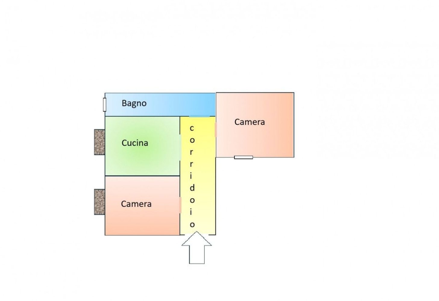 2 rooms Apartment in Naples, Italy No. 279622