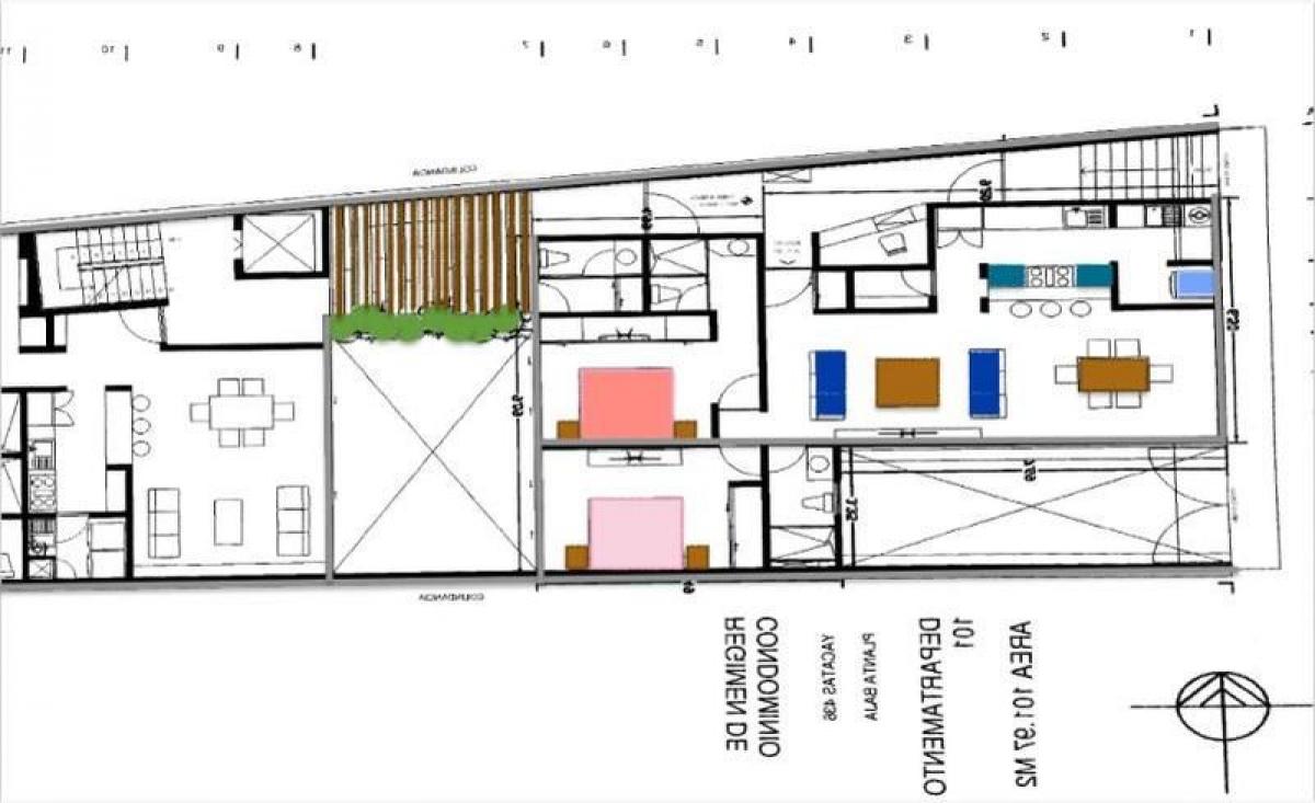Квартира с 3 спальнями в Мехикали, Мексика № 187981