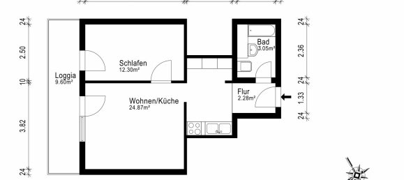 Квартира с 2 комнатами в Мюнхен, Германия № 363959 8