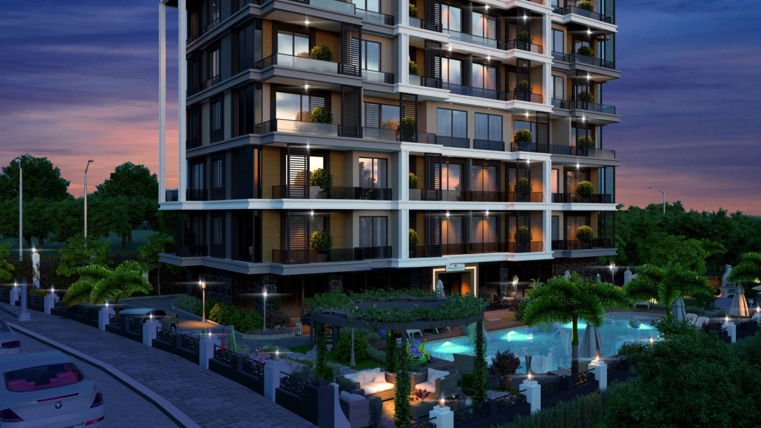 Penthouse 3+1 à Moonlight Star Residence, Avsallar, Turkey No. 36878