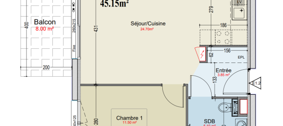 Penthouse T1 em Woippy, France N.º 70580 5