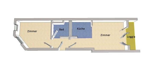 2 rooms Apartment in Mitte, Germany No. 241072 6