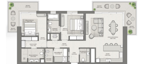 1 chambre Appartement à Umm Suqeim, UAE No. 121428 7