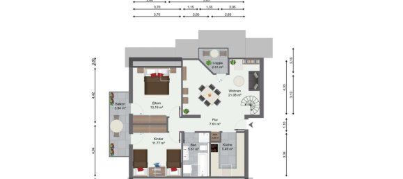 3 rooms Duplex in Baden-Wurttemberg, Germany No. 25102 16