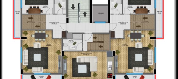 2-Zimmer Penthouse in Cikcilli, Turkey, Nr. 29857 7