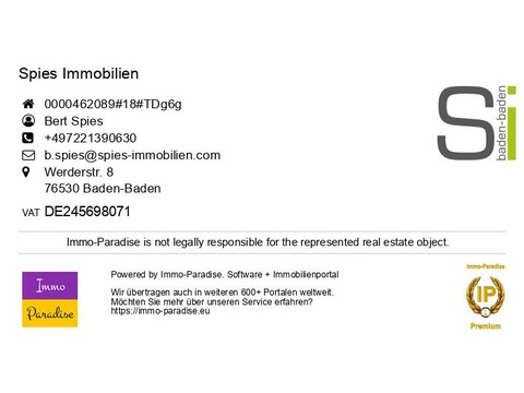 2 غرف نوم منزل ذو طابقين في Baden-Baden, Germany رقم 52542