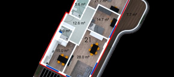 Appartement 3+1 à Gazipasa, Turkey No. 22824 19