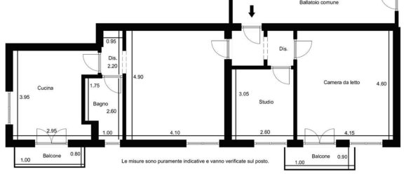 3 rooms Apartment in Magnago, Italy No. 307139 24