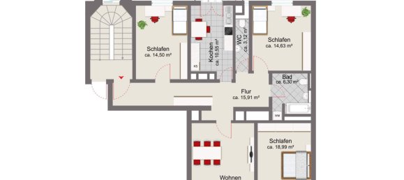 Apartamento de 4 divisões em Munich, Germany N.º 229294 14