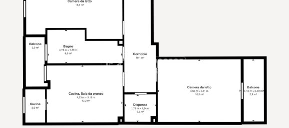 3 rooms Apartment in Parella, Italy No. 274507 14