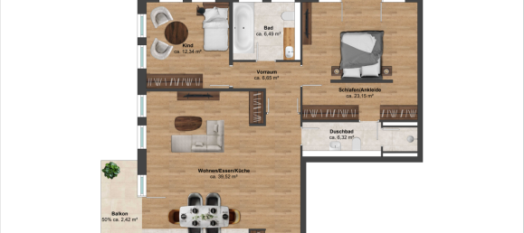 2 bedrooms Apartment in Frankfurt am Main, Germany No. 286373 14