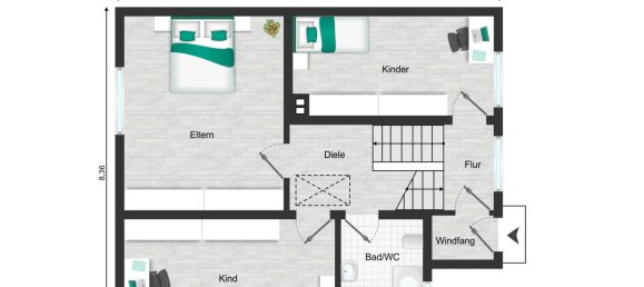 3 غرف نوم تاون هاوس في Unna, Germany رقم 205550 25