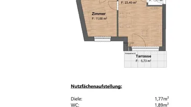 2 rooms Apartment in Vienna, Austria No. 158252