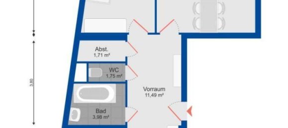 3-Zimmer Wohnung in Meidling, Austria, Nr. 180018 2