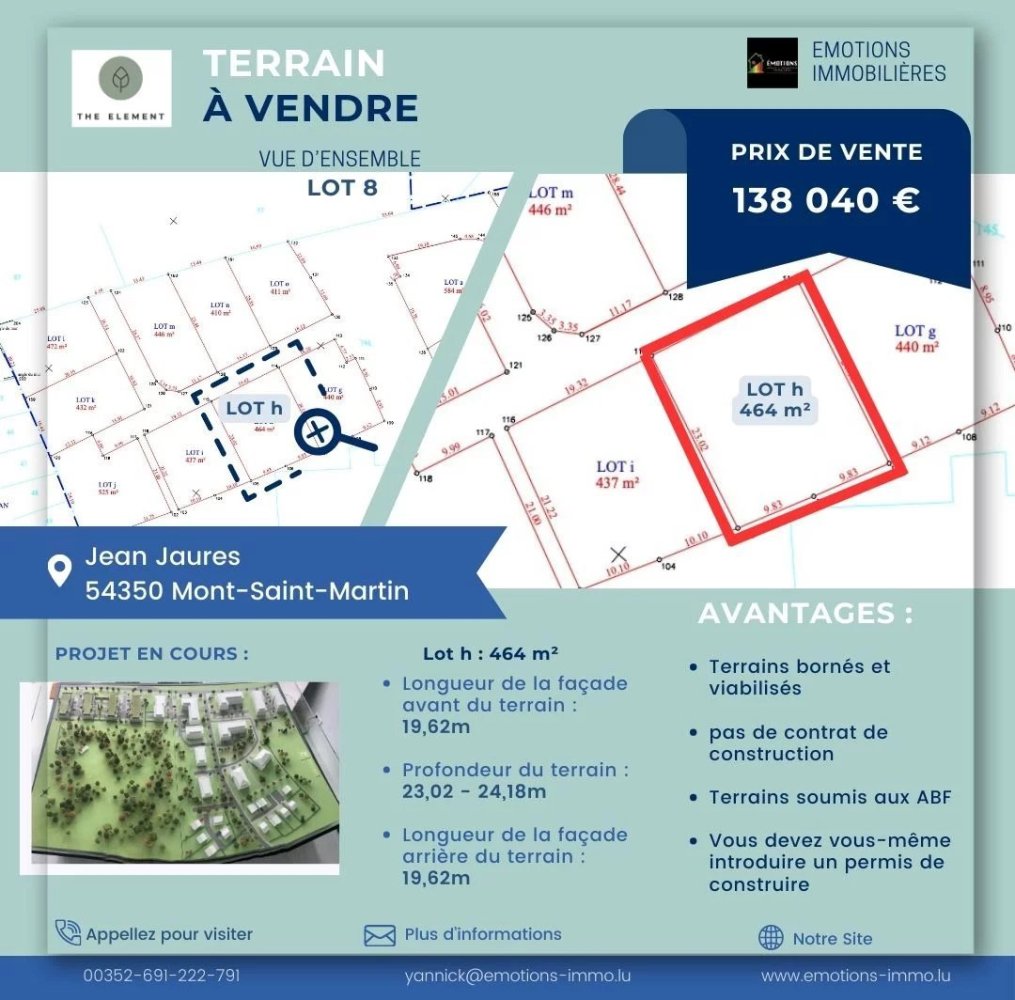 Grundstück in Mont-Saint-Martin, France, Nr. 63816