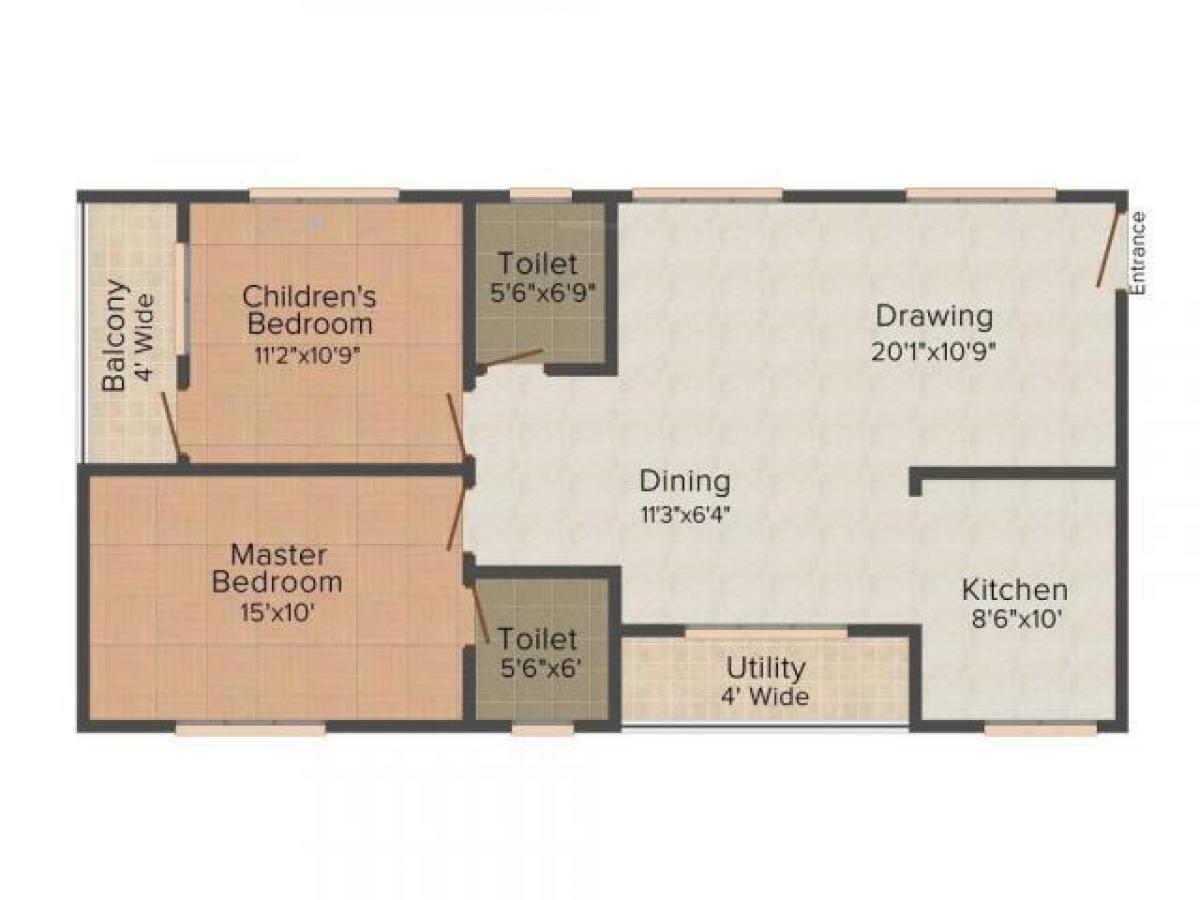 2 Schlafzimmer Haus in Bangalore, India, Nr. 4294