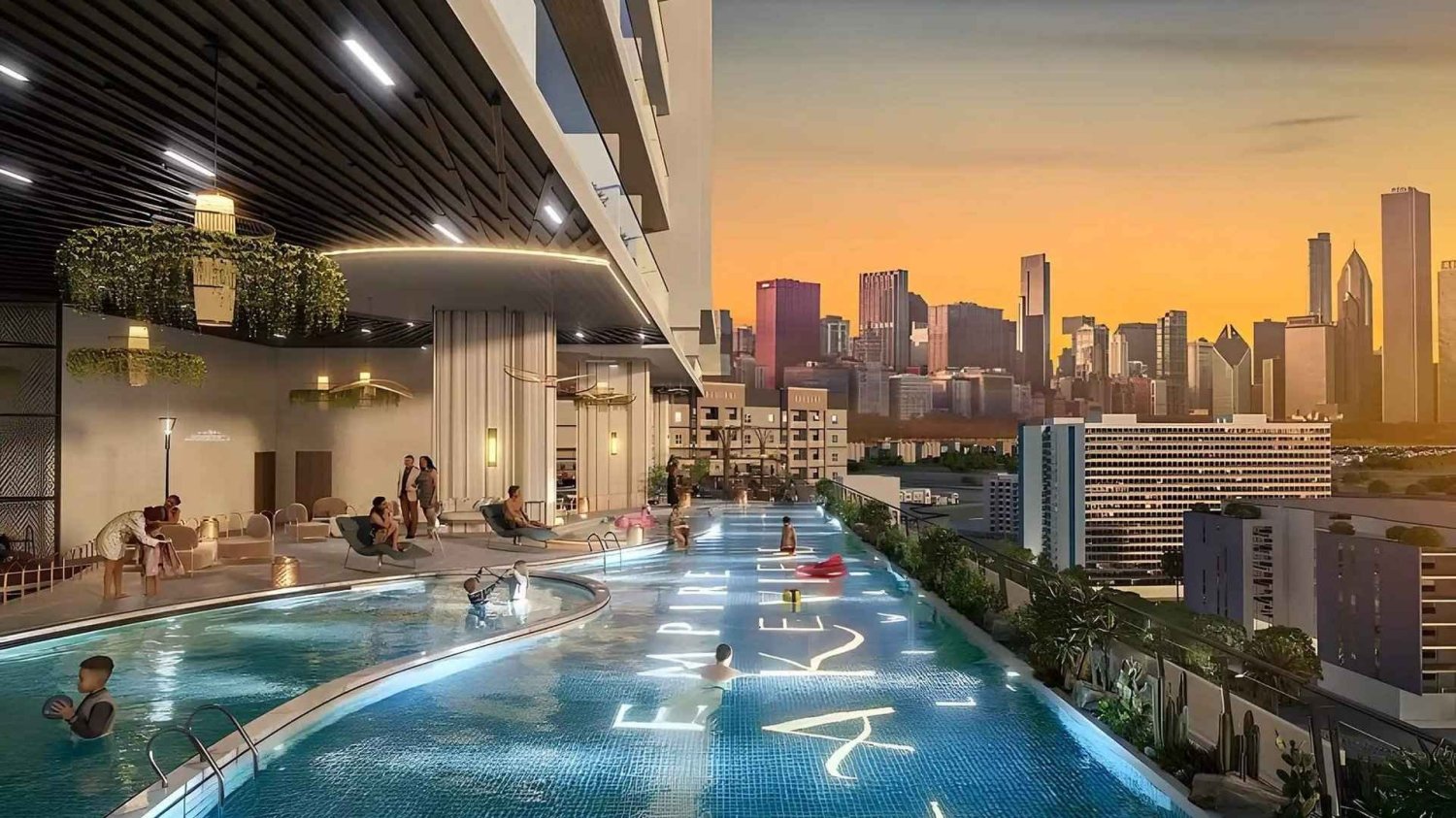 Квартира с 3 спальнями в Empire Lakeviews, Wadi Al Safa 2, ОАЭ № 64122