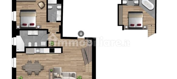 2 Schlafzimmer Penthouse in Cortina d'Ampezzo, Italy, Nr. 106690 3