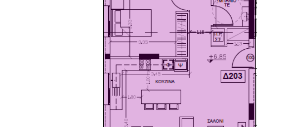 Квартира с 3 спальнями в Агиос Георгиос, Никосия, Кипр № 36218 6