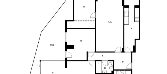 Квартира с 3 спальнями в Пальма-де-Майорка, Испания № 167070 3