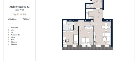 3-Zimmer Wohnung in Meidling, Austria, Nr. 136695 13