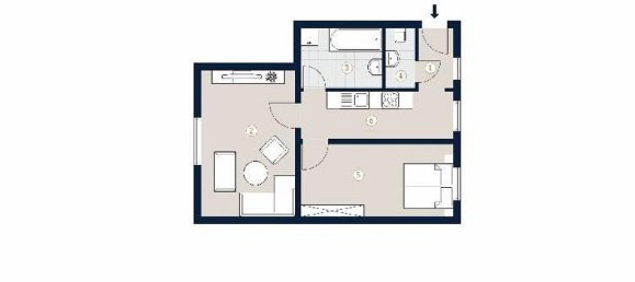 2غرفة شقة في Wieden, Austria رقم 67396 2