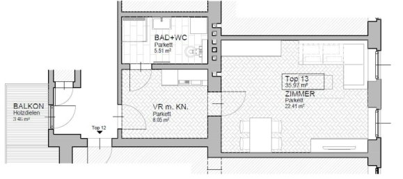 Studio in Rudolfsheim-Funfhaus, Austria, Nr. 100671 12