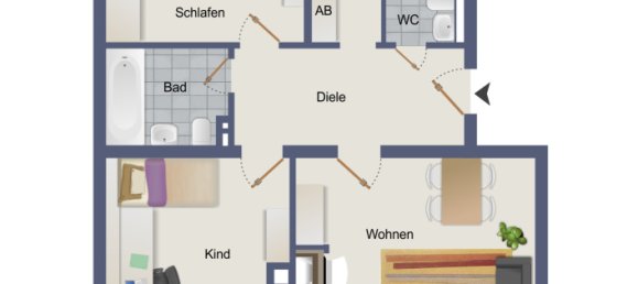 2 غرف نوم شقة في Wesel, Germany رقم 274554 14