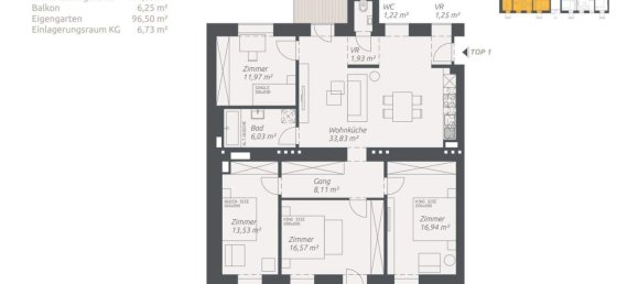 5 rooms Apartment in Simmering, Austria No. 135465 14
