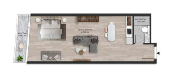 Studio à Al Marjan Island, UAE No. 121510 4