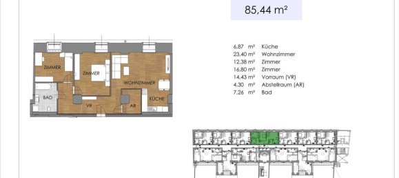 2 rooms Apartment in Bruck an der Leitha, Austria No. 19822 15