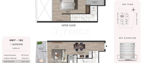 1 Schlafzimmer Doppelhaus in Al Marjan Island, UAE, Nr. 34241 21