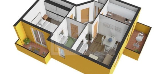 Квартира с 2 комнатами в Бульчаго, Италия № 33269 21