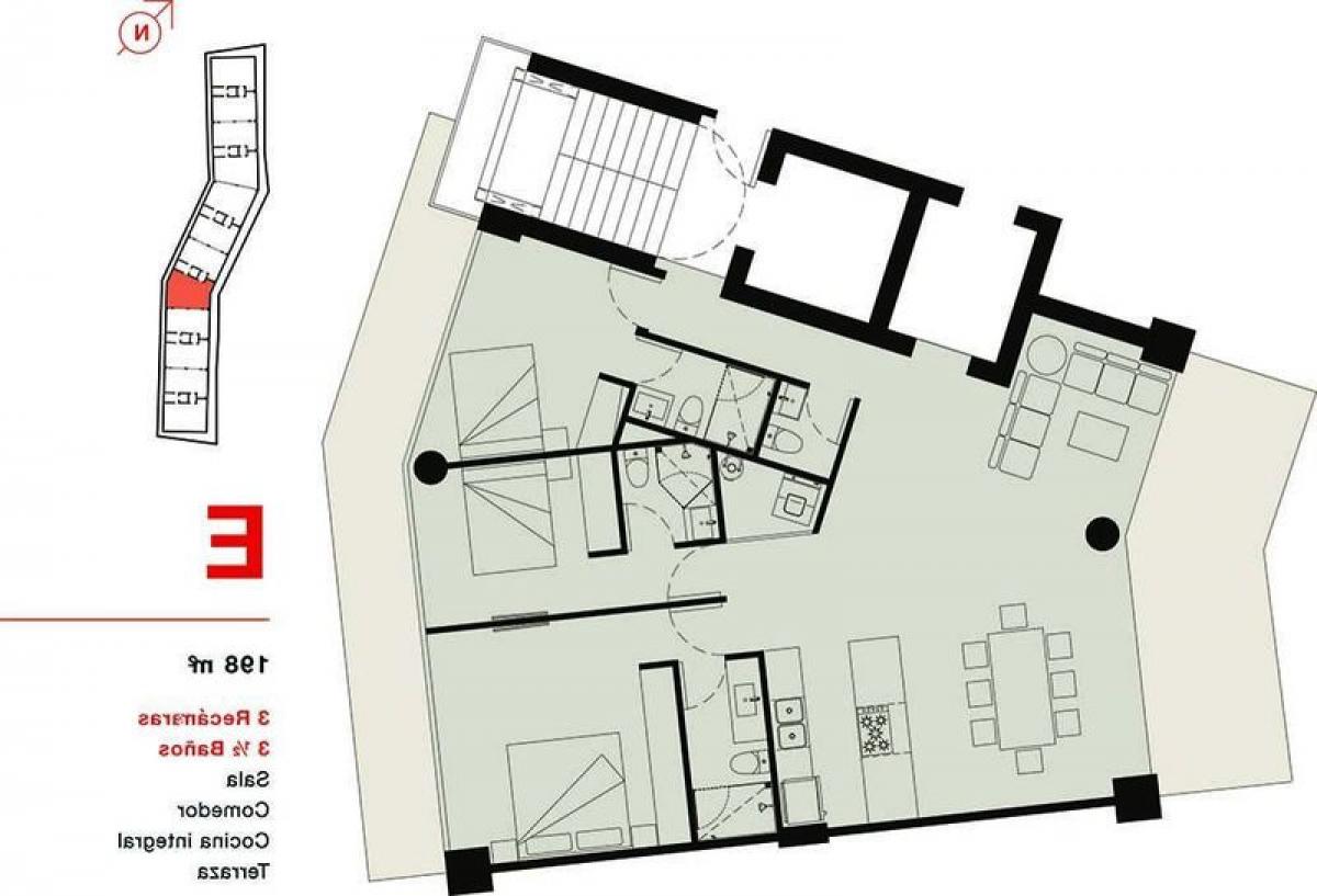 Apartamento T3 em Guerrero, Mexico N.º 175974