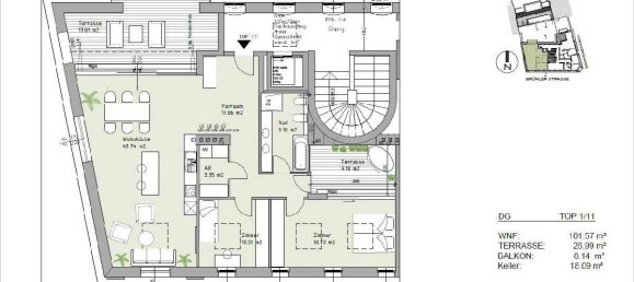 3-Zimmer Wohnung in Mödling, Austria, Nr. 224898 10