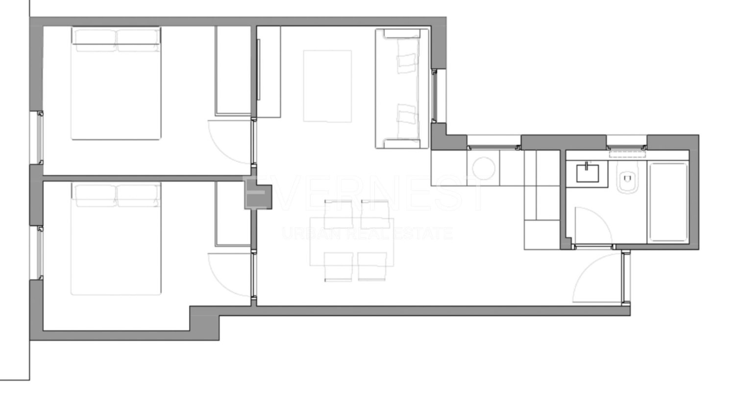 2 bedrooms Apartment in Madrid, Spain No. 167256