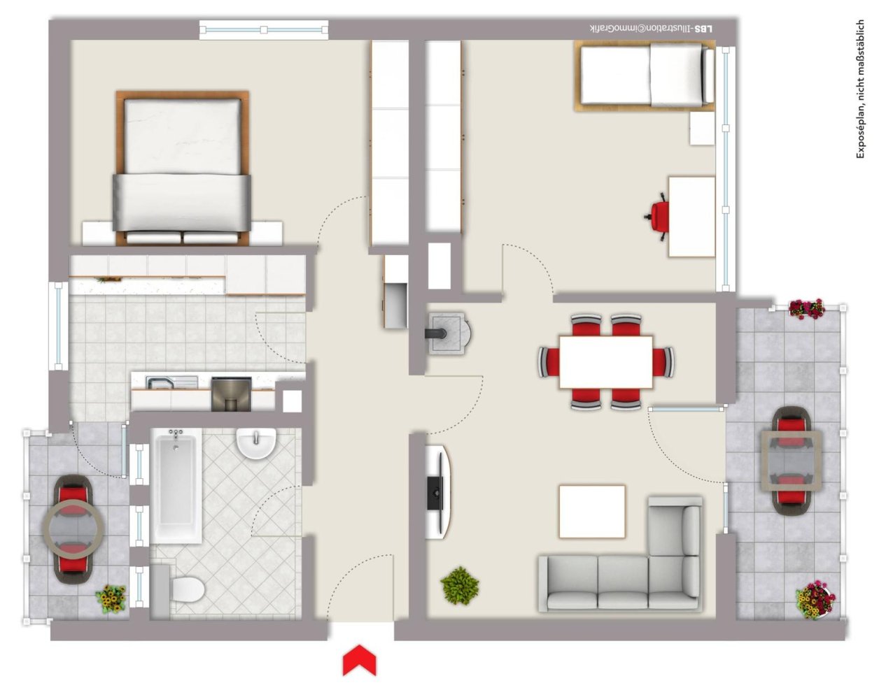 Apartamento de 3 habitaciónes en Esslingen, Germany No. 266756