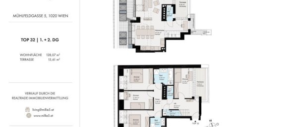 5غرفة منزل ذو طابقين في Leopoldstadt, Austria رقم 219085 22