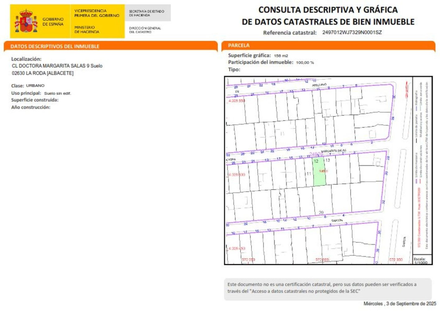  Land in La Roda, Spain No. 251686