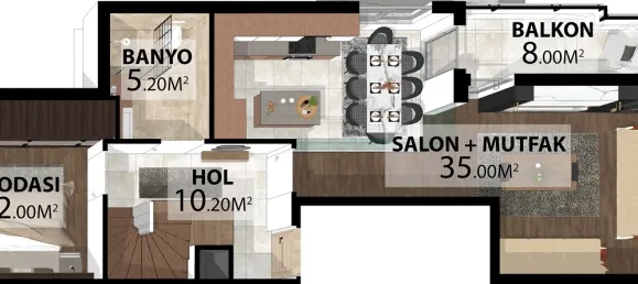 Квартира 5+1 в Мугла, Турция № 33422 18