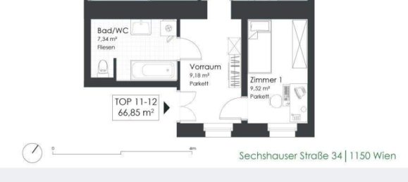 2 rooms Apartment in Rudolfsheim-Funfhaus, Austria No. 241189 23