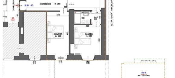 3 rooms Apartment in Turin, Italy No. 307006 14