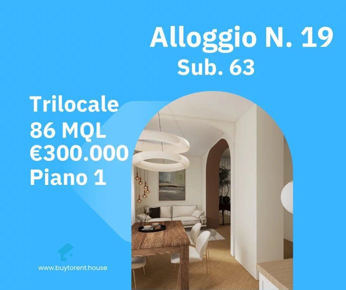 3 rooms Apartment in Turin, Italy No. 307006
