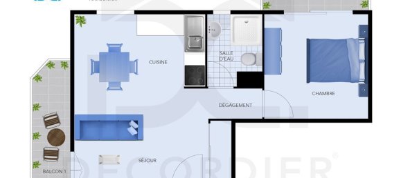 1 chambre Appartement à Évian-les-Bains, France No. 206224 7