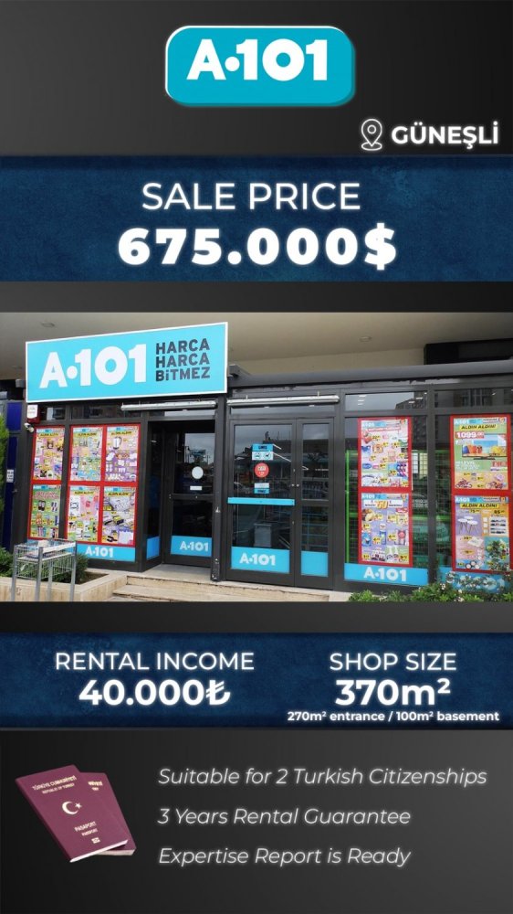 1 room Commercial property in Istanbul, Turkey No. 4388