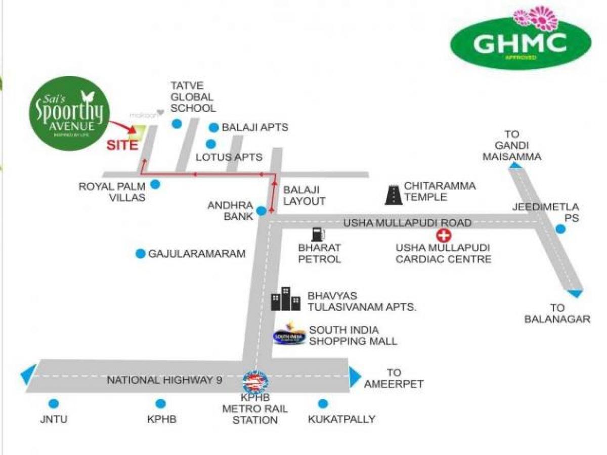 2 bedrooms House in Hyderabad, India No. 1021