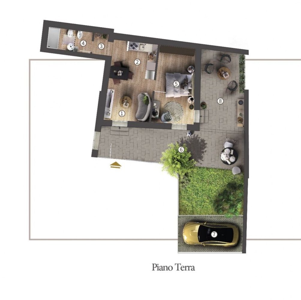 2 rooms House in Campi Bisenzio, Italy No. 10835