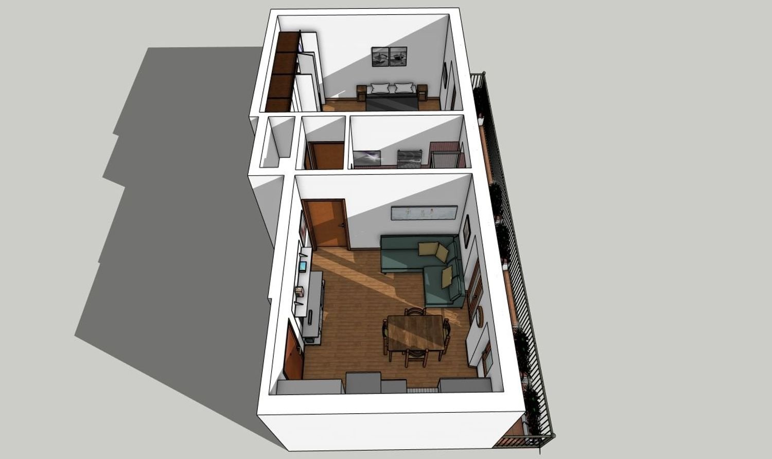 2 rooms Apartment in Florence, Italy No. 38885