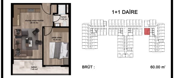 Studio in Mersin, Turkey, Nr. 15673 18